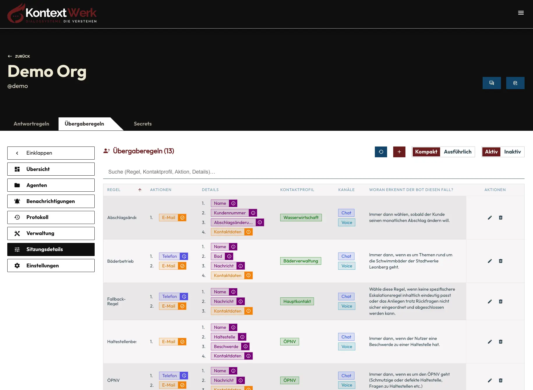 Plattform Control Screen 9
