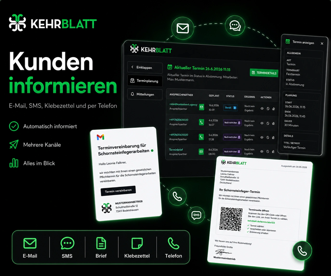 KehrBlatt – Feature-Kachel Kundenkontakt
